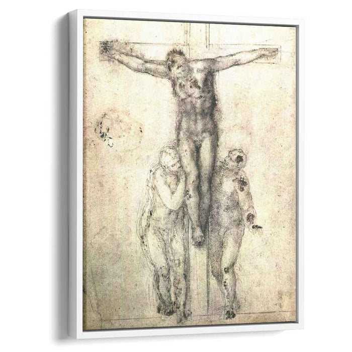 Study of "Christ on the Cross between the Virgin and St. John the Evangelist" (1556) by Michelangelo