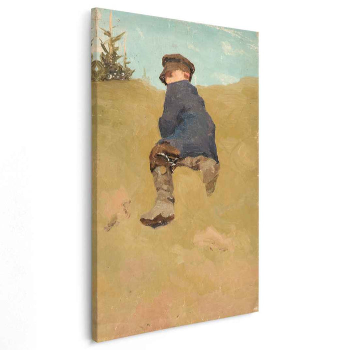 Study of lying boy (1894) by Nicholas Roerich