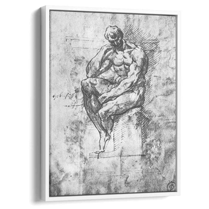 Study of nude man (1511) by Michelangelo