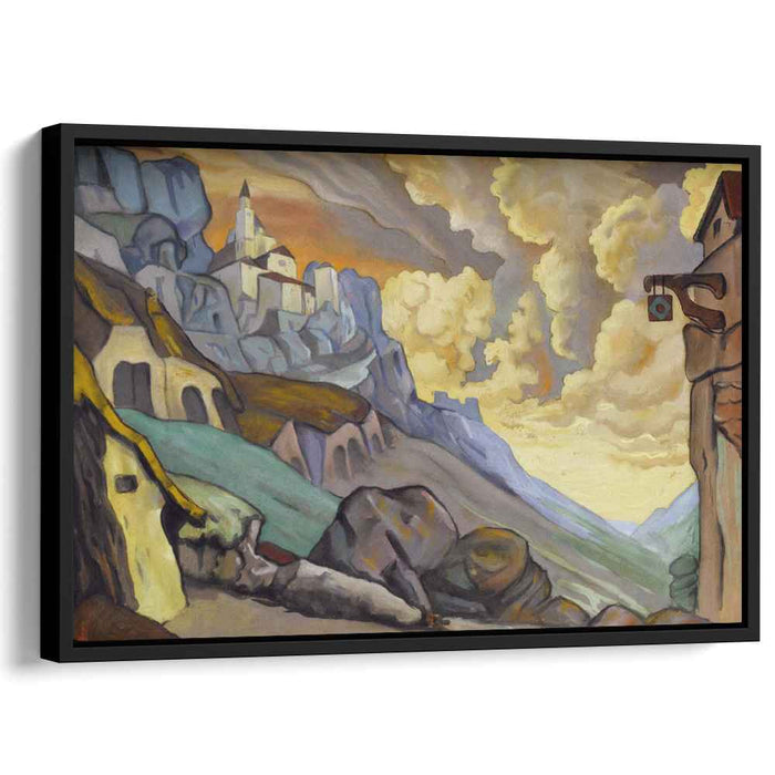 Study of scene design for "Fuente Ovehuna" (1912) by Nicholas Roerich