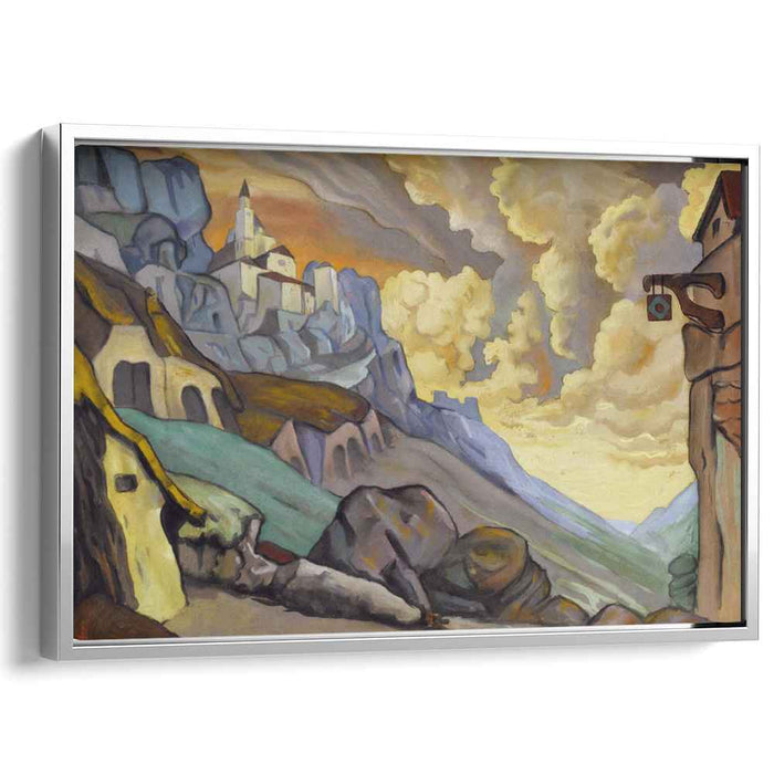 Study of scene design for "Fuente Ovehuna" (1912) by Nicholas Roerich