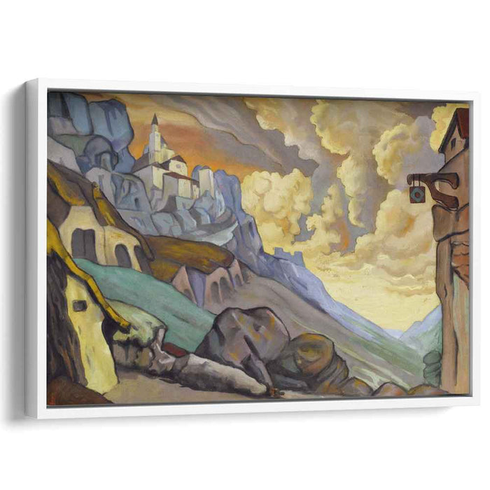 Study of scene design for "Fuente Ovehuna" (1912) by Nicholas Roerich
