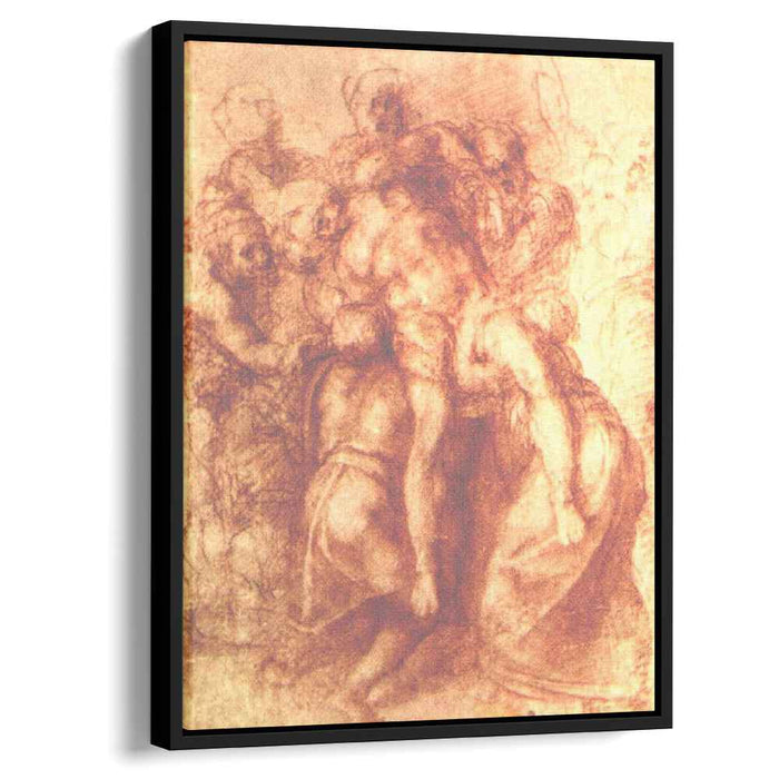 Study to "Pieta" (1555) by Michelangelo