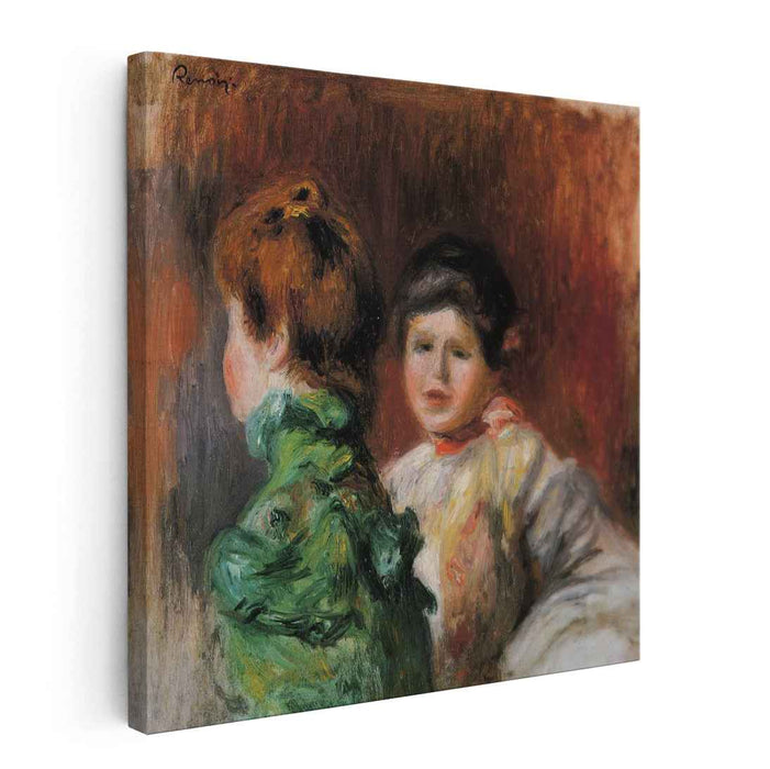 Study Two Women s Heads (1895) by Pierre-Auguste Renoir