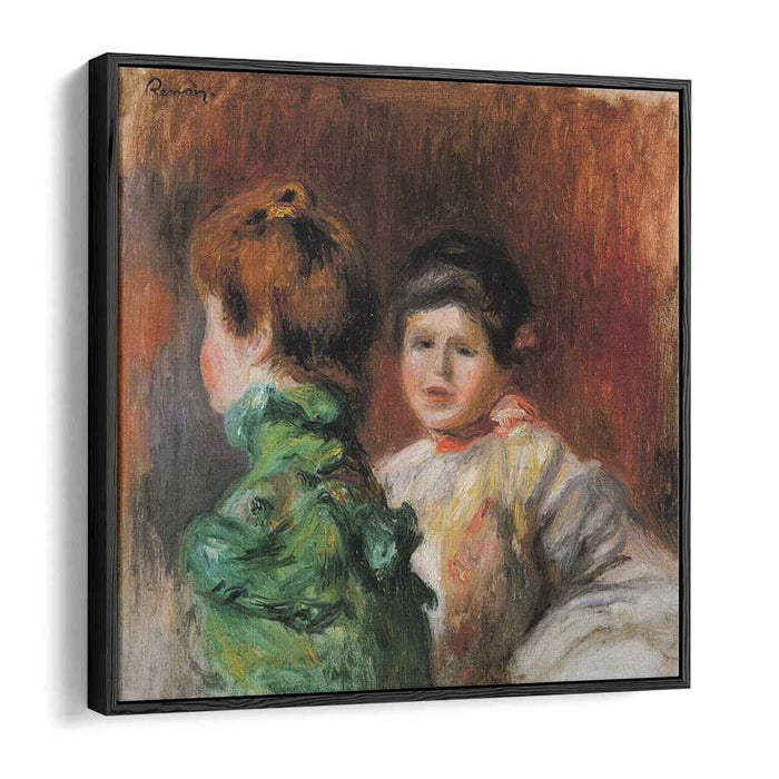 Study Two Women s Heads (1895) by Pierre-Auguste Renoir