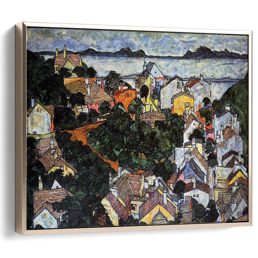 Summer Landscape, Krumau by Egon Schiele - Canvas Artwork — Kanvah