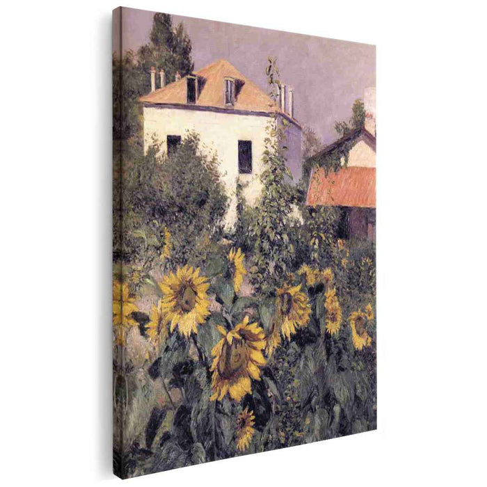 Sunflowers in the Garden at Petit Gennevilliers (1885) by Gustave Caillebotte