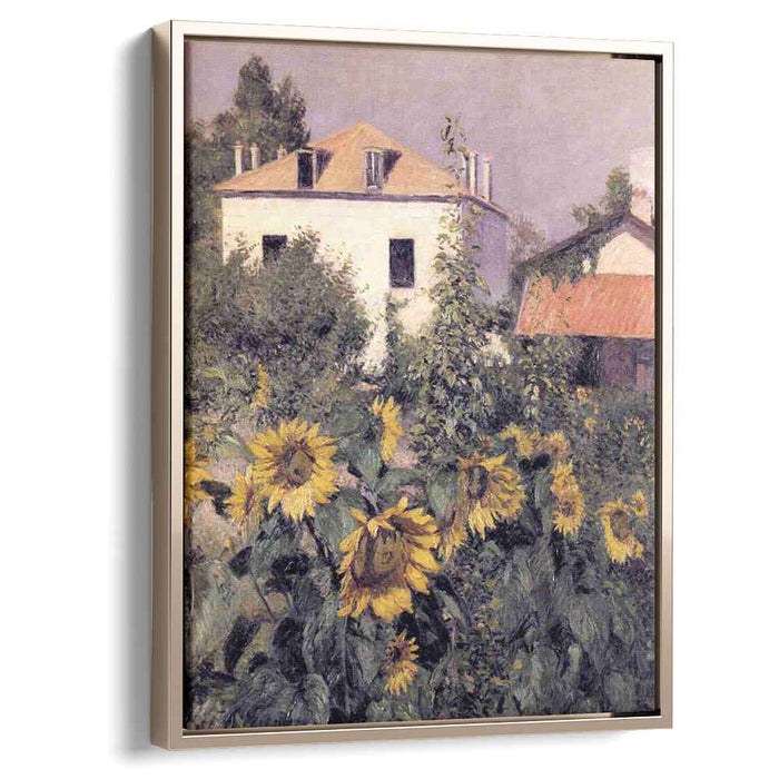 Sunflowers in the Garden at Petit Gennevilliers (1885) by Gustave Caillebotte