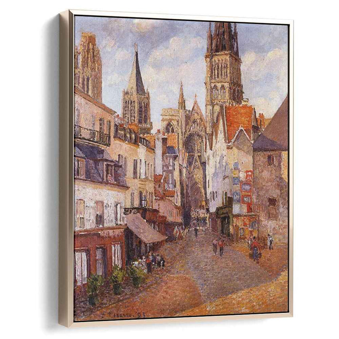 Sunlight, Afternoon, La Rue de l'Epicerie, Rouen by Camille Pissarro
