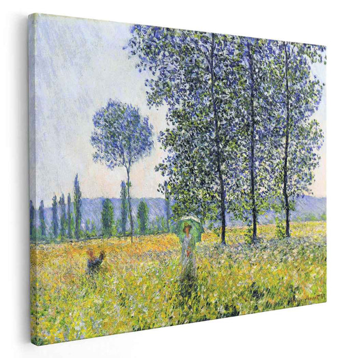 Sunlight Effect under the Poplars (1887) by Claude Monet