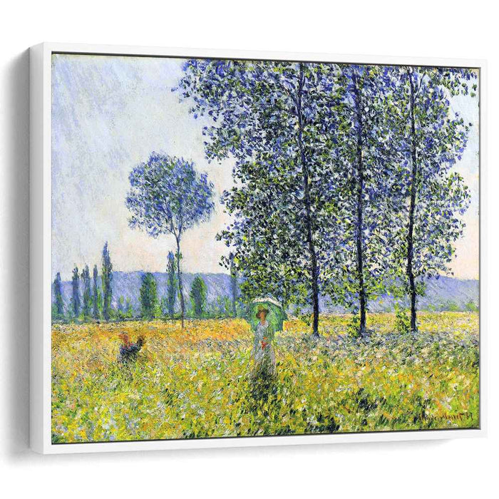 Sunlight Effect under the Poplars (1887) by Claude Monet