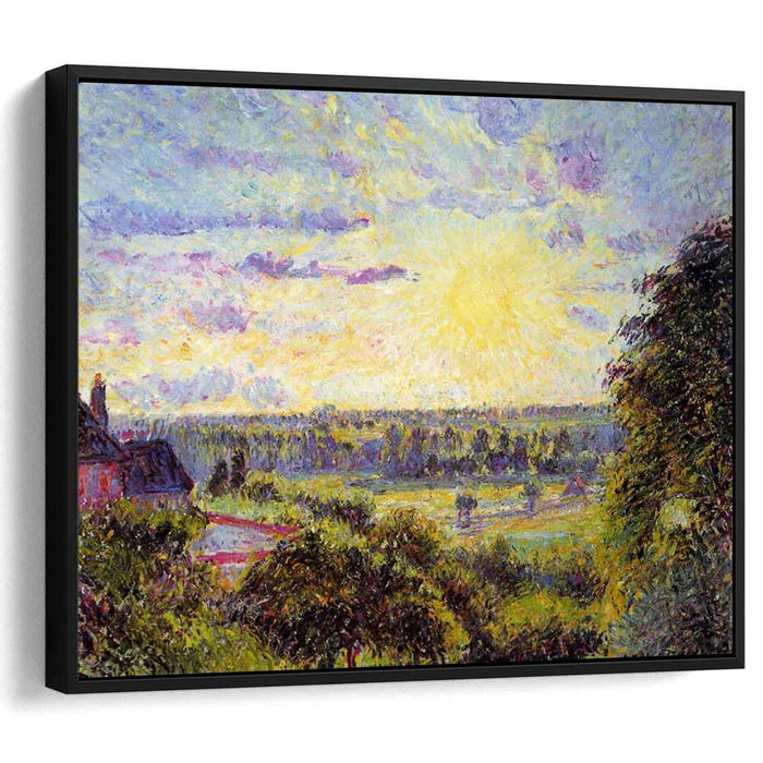 Sunset at Eragny by Camille Pissarro