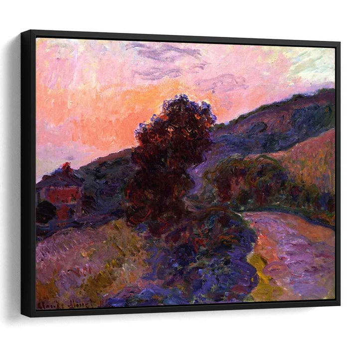 Sunset at Giverny (1886) by Claude Monet