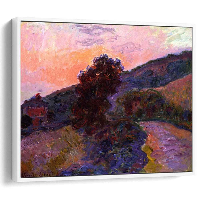 Sunset at Giverny (1886) by Claude Monet