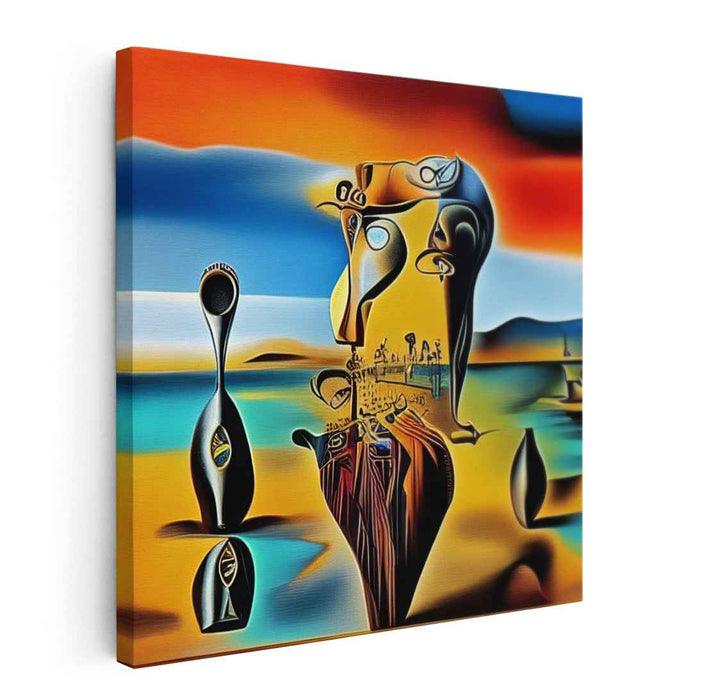 Abstract Expressionist Fantasy: Abstract Expressionist Fantasy Canvas Art Print