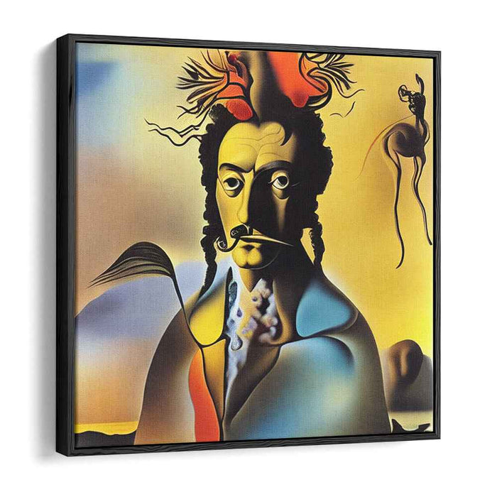 Surreal Reverie: Dreamscape Portrait in Golden Hues