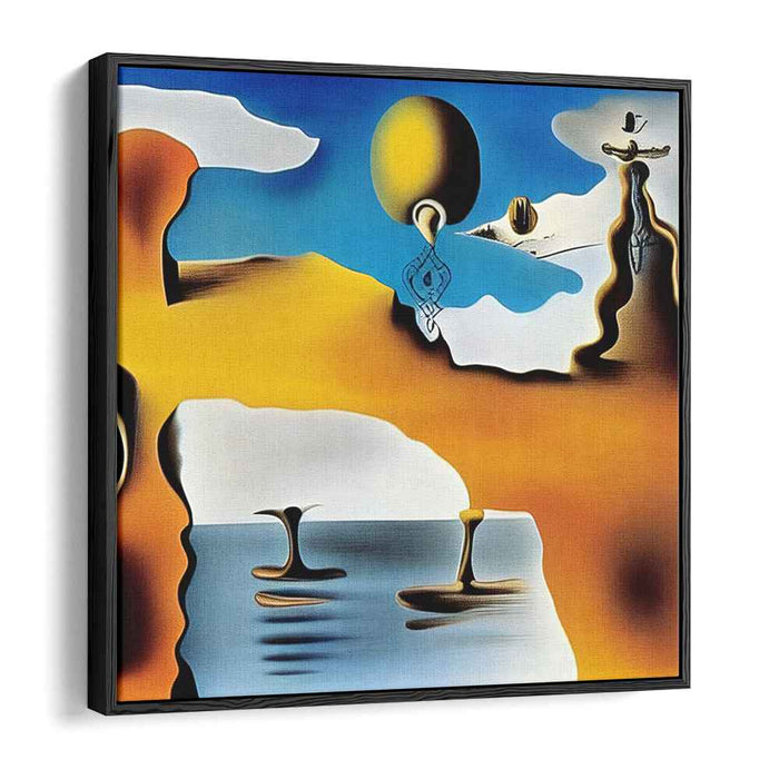 Aqua Citrus Symphony: Fluid Forms in Blue and Orange