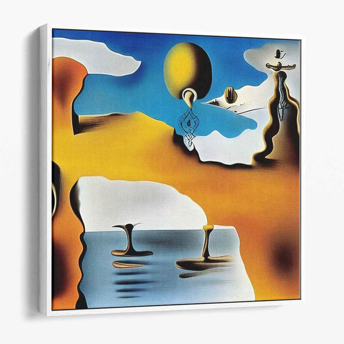 Aqua Citrus Symphony: Fluid Forms in Blue and Orange