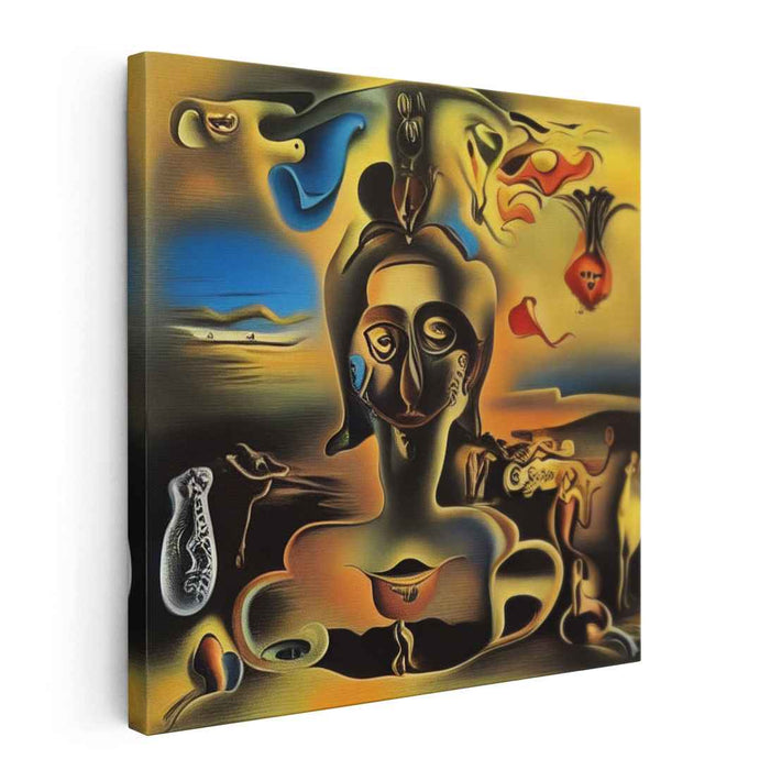 Mystery Masks Collection: Enigmatic Faces and Forms Canvas Art Print