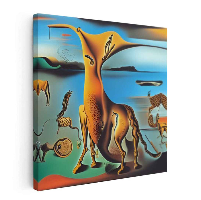 Mystical Arboreal Dreamscape: Surreal Digital Art Canvas Print