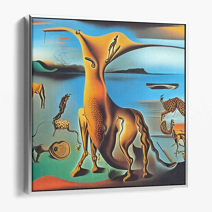 Mystical Arboreal Dreamscape: Surreal Digital Art Canvas Print