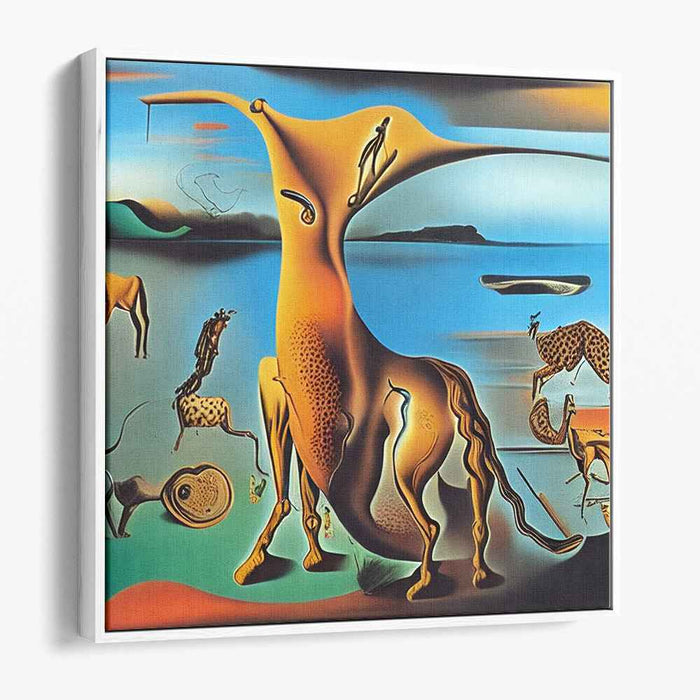 Mystical Arboreal Dreamscape: Surreal Digital Art Canvas Print