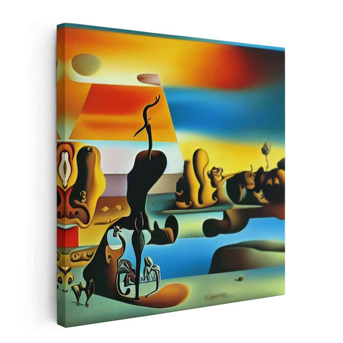 Surreal Dawn: Abstract Dreamscape Canvas Art Print