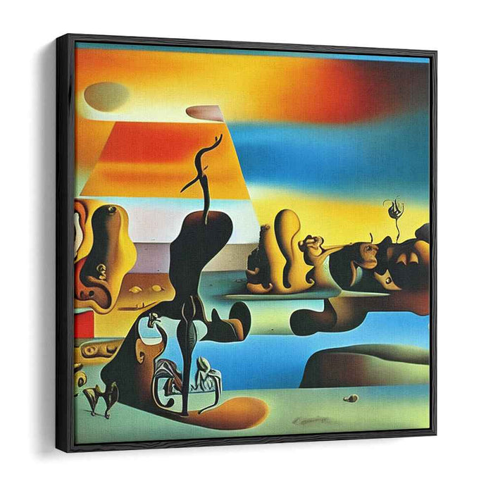 Surreal Dawn: Abstract Dreamscape Canvas Art Print