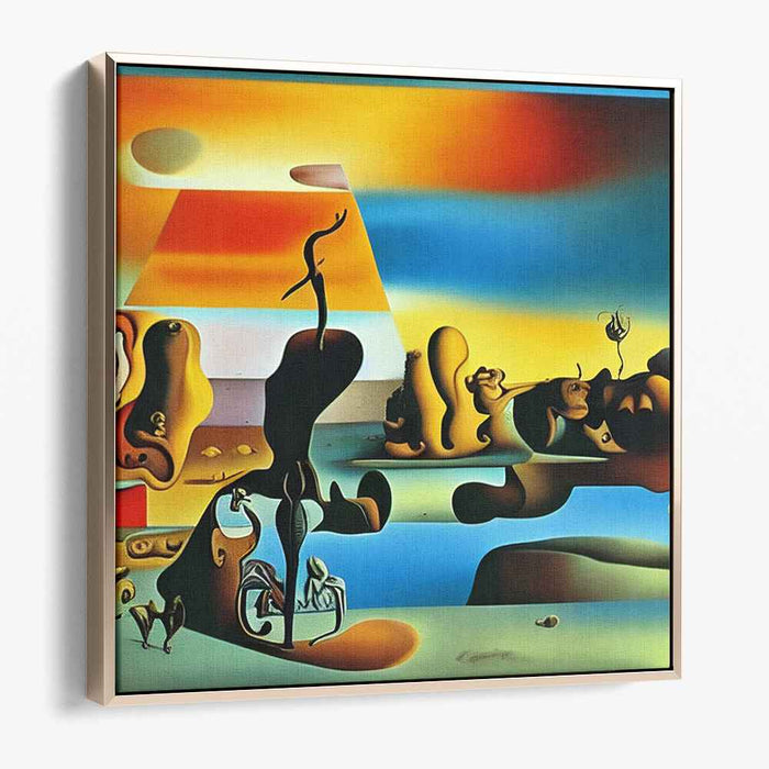 Surreal Dawn: Abstract Dreamscape Canvas Art Print