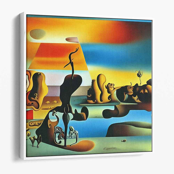 Surreal Dawn: Abstract Dreamscape Canvas Art Print