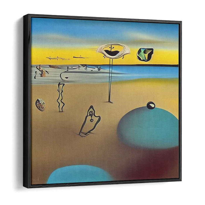 Dreamscape Shores: Surrealist Beach Fantasy Canvas Art Print