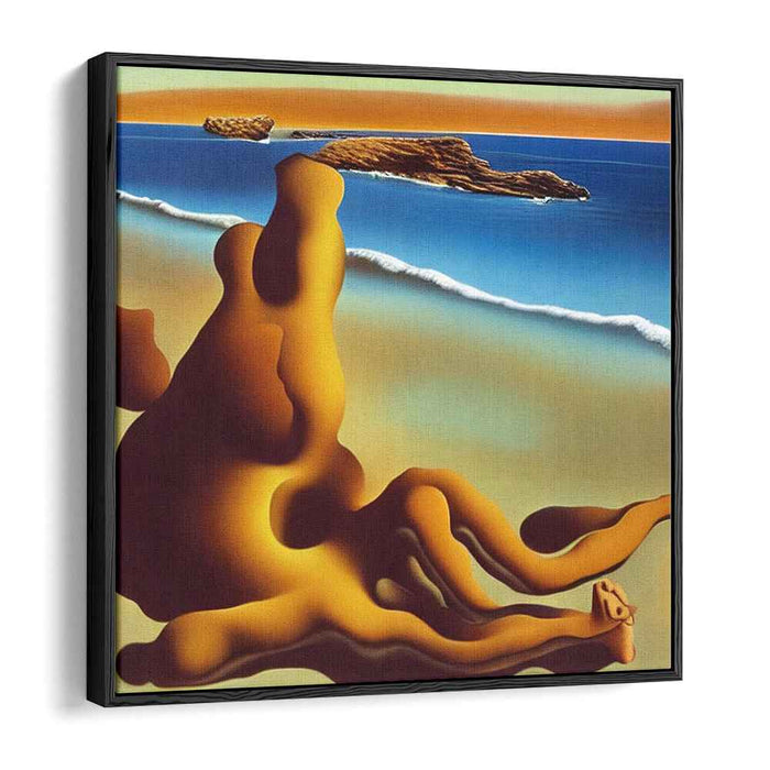 Surreal Coastal Forms: Dreamlike Shoreline Canvas Art