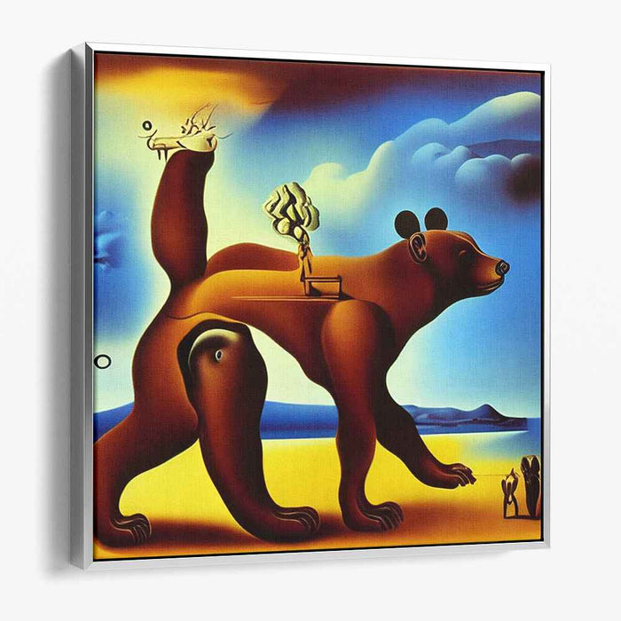 Whimsical Wilderness: Surreal Bear Fantasy Landscape