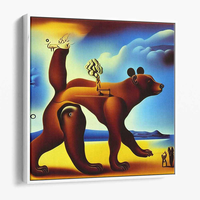 Whimsical Wilderness: Surreal Bear Fantasy Landscape