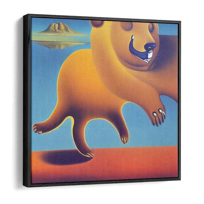 Surreal Saunter: Dreamlike Canine Adventure Canvas Art Print