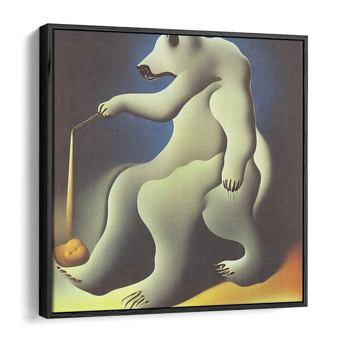 Dreamscape Polar Bear: Surreal Fantasy Canvas Art