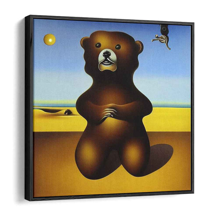 Surreal Desert Bear: A Dreamlike Canvas Art Print