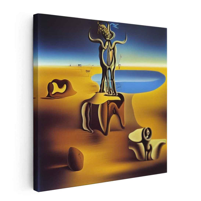 Dreamscape Desert: Surrealist Fantasy Canvas Art Print