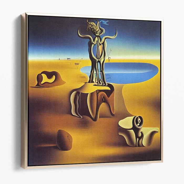 Dreamscape Desert: Surrealist Fantasy Canvas Art Print