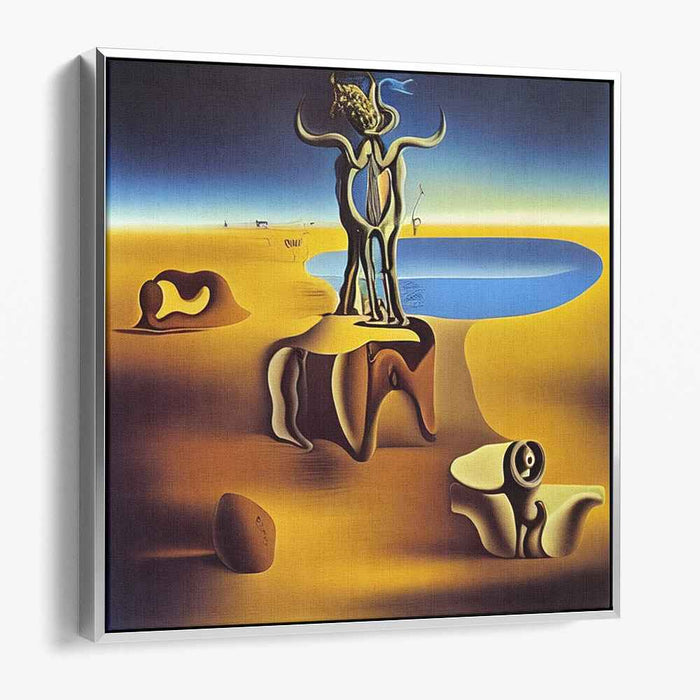 Dreamscape Desert: Surrealist Fantasy Canvas Art Print