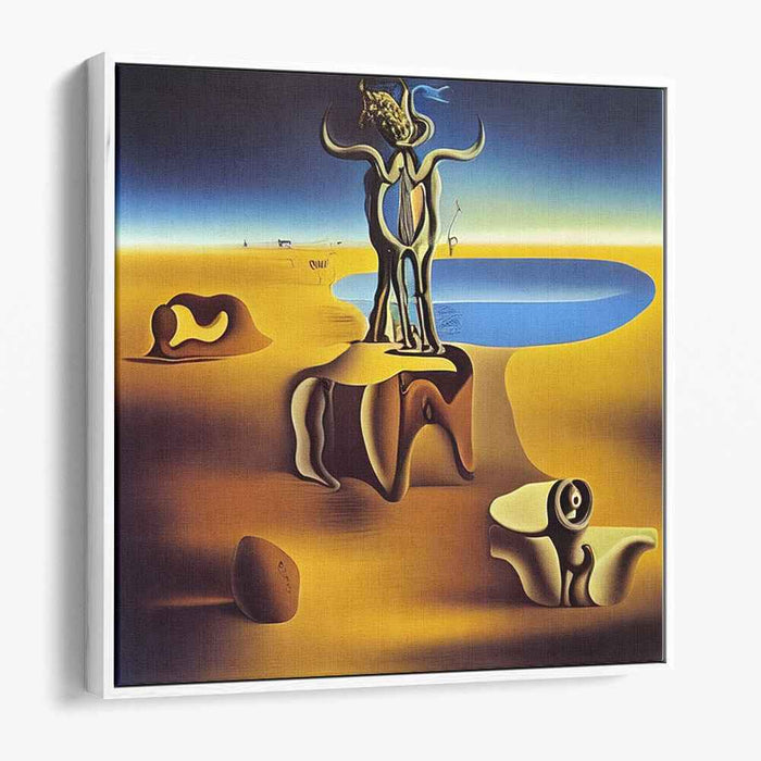 Dreamscape Desert: Surrealist Fantasy Canvas Art Print