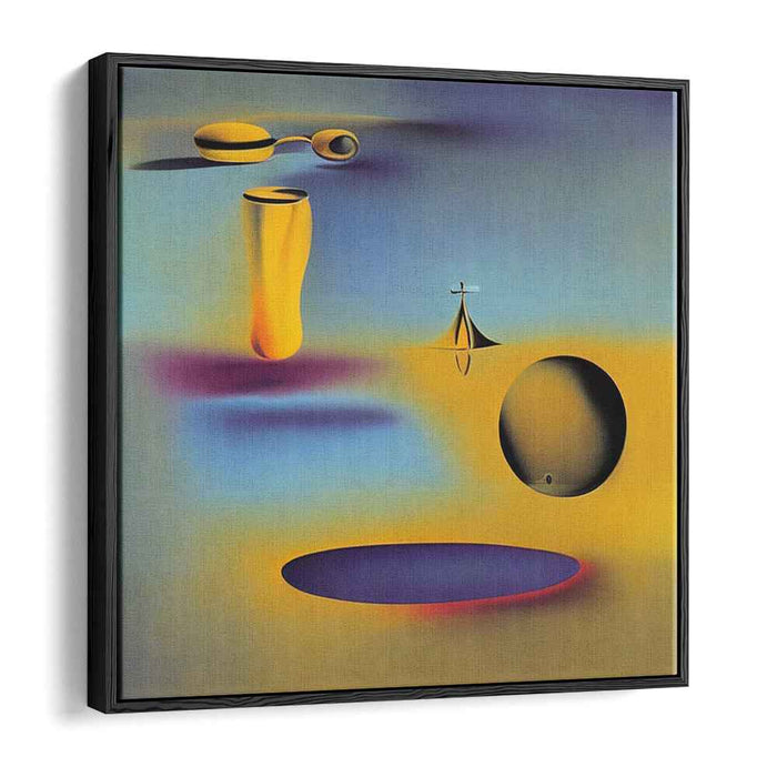 Aetheric Dance: Abstract Floating Forms Canvas Art Print