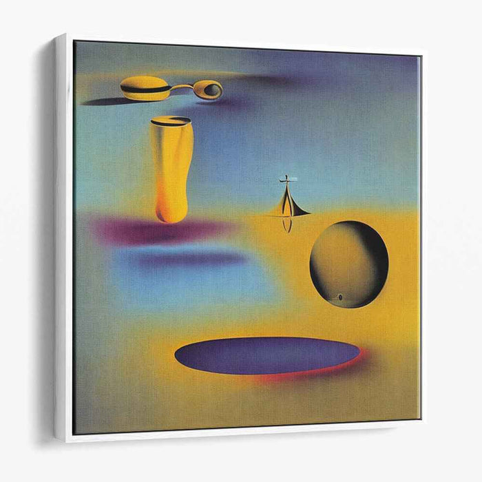 Aetheric Dance: Abstract Floating Forms Canvas Art Print