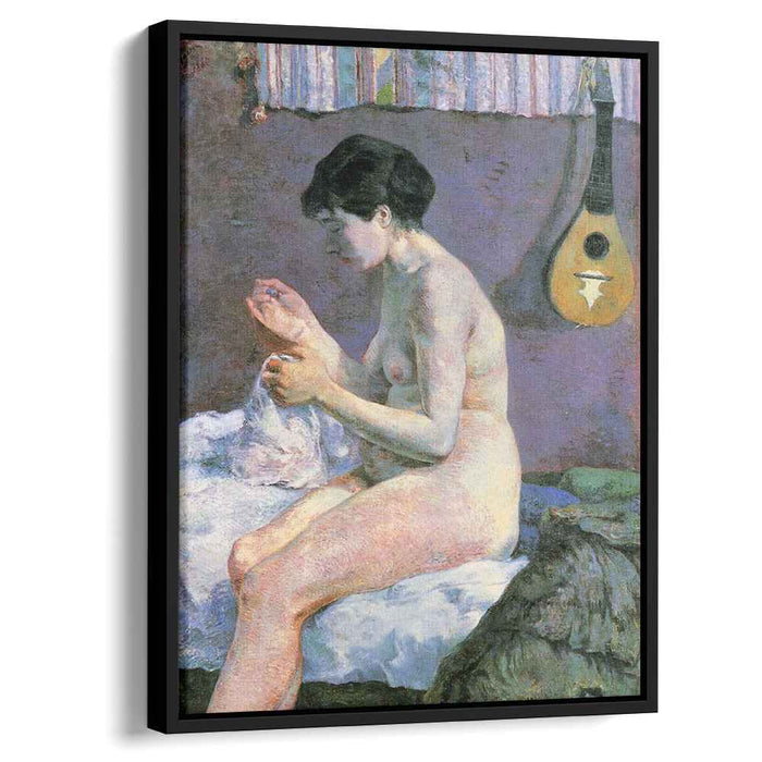 Suzanne Sewing - Study of a Nude (1880) by Paul Gauguin