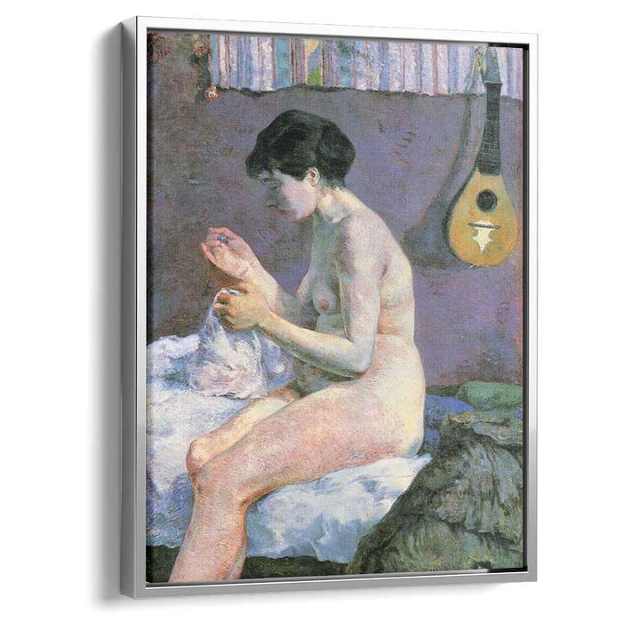 Suzanne Sewing - Study of a Nude (1880) by Paul Gauguin