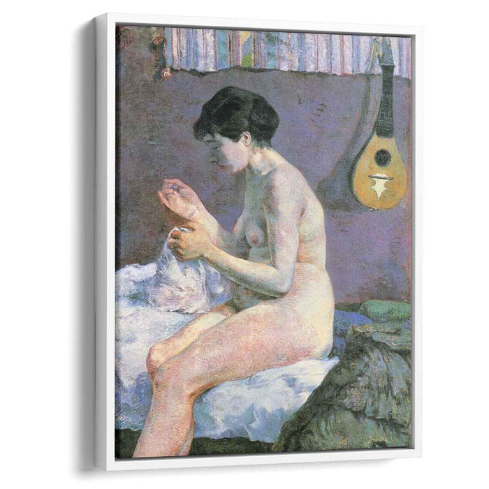 Suzanne Sewing - Study of a Nude (1880) by Paul Gauguin