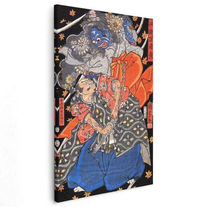 Taira Koresshige attacked by a demon by Utagawa Kuniyoshi