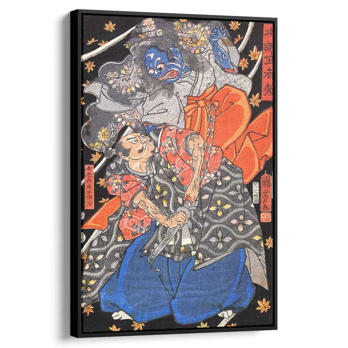 Taira Koresshige attacked by a demon by Utagawa Kuniyoshi