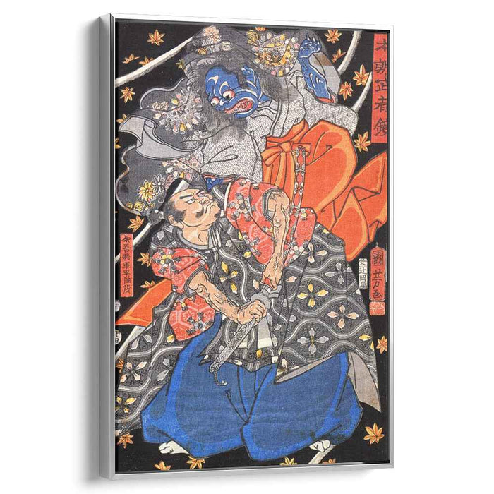 Taira Koresshige attacked by a demon by Utagawa Kuniyoshi