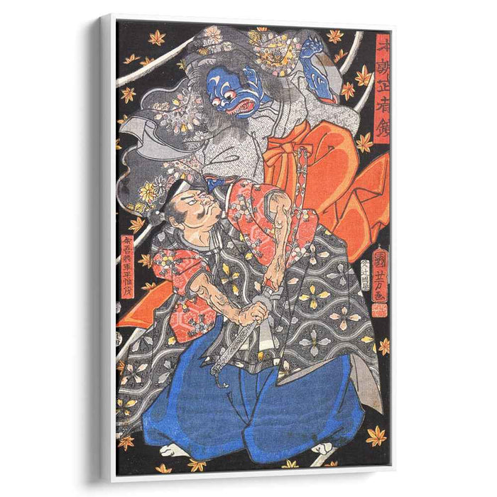 Taira Koresshige attacked by a demon by Utagawa Kuniyoshi